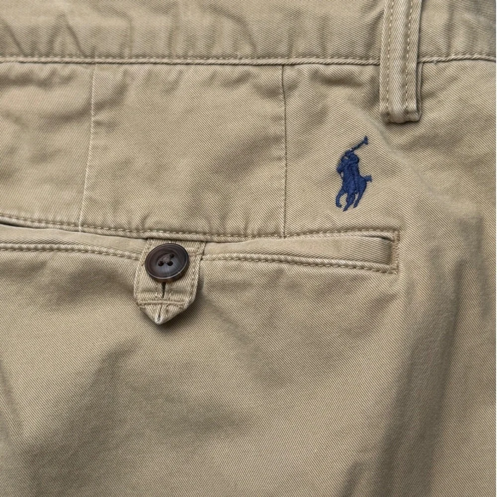 Polo‎ Ralph Lauren Mens Stretch Straight Fit Chino Pants Khaki Tan 34x32 35x29.5